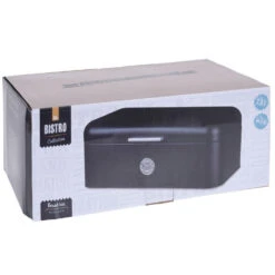 Excellent Houseware Broodtrommel Metaal Zwart42 X 22 X 16 Cm -Winkel Voor Keukenapparatuur 101 1970 2 1