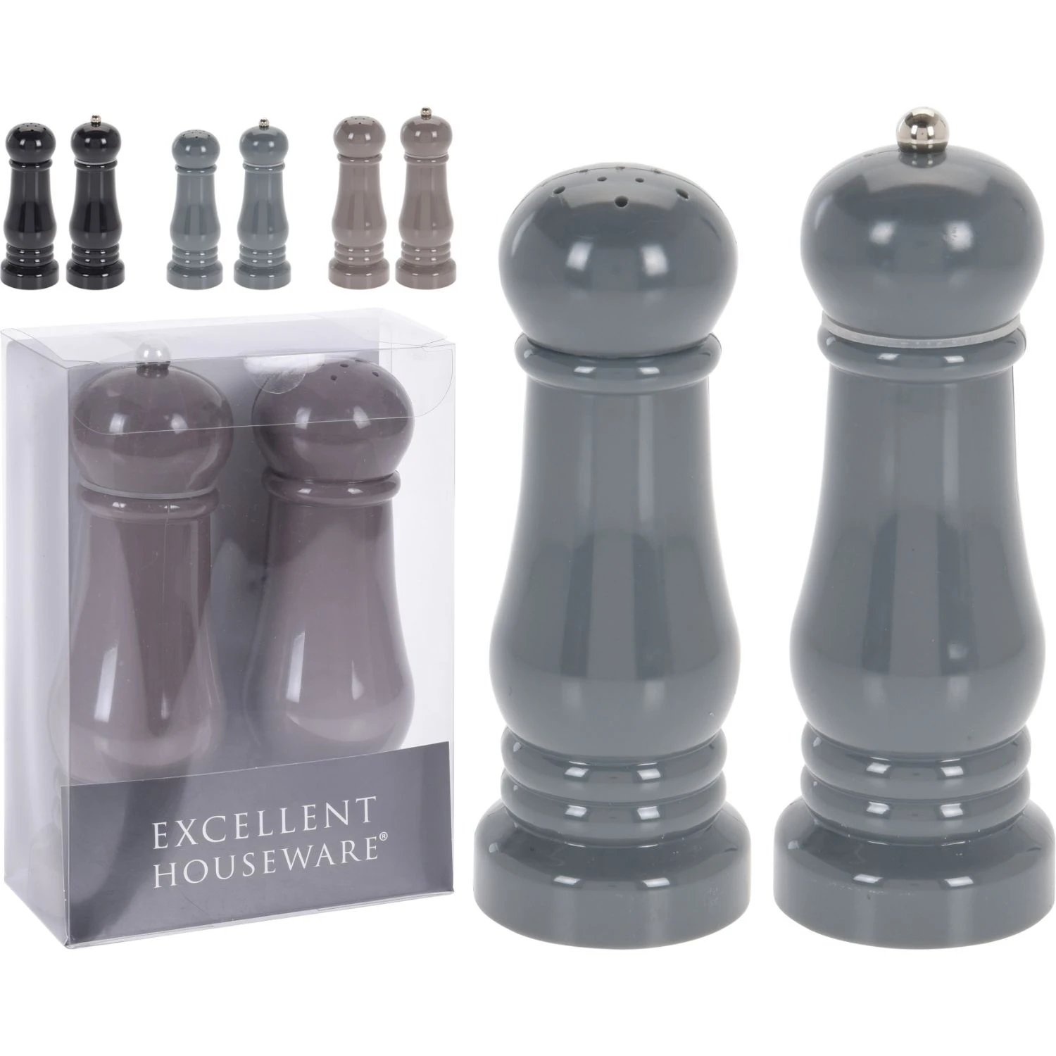 Excellent Houseware Peper En Zoutmolenset 6 Excellent Houseware Peper En Zoutmolenset - Afbeelding 4