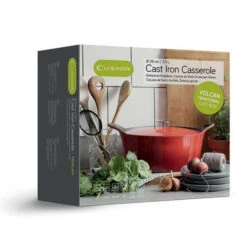 Cuisinox Gietijzeren Braadpan Ø29 Ovaal Volcan Rood Geëmailleerd -Winkel Voor Keukenapparatuur 101 3279 3 1