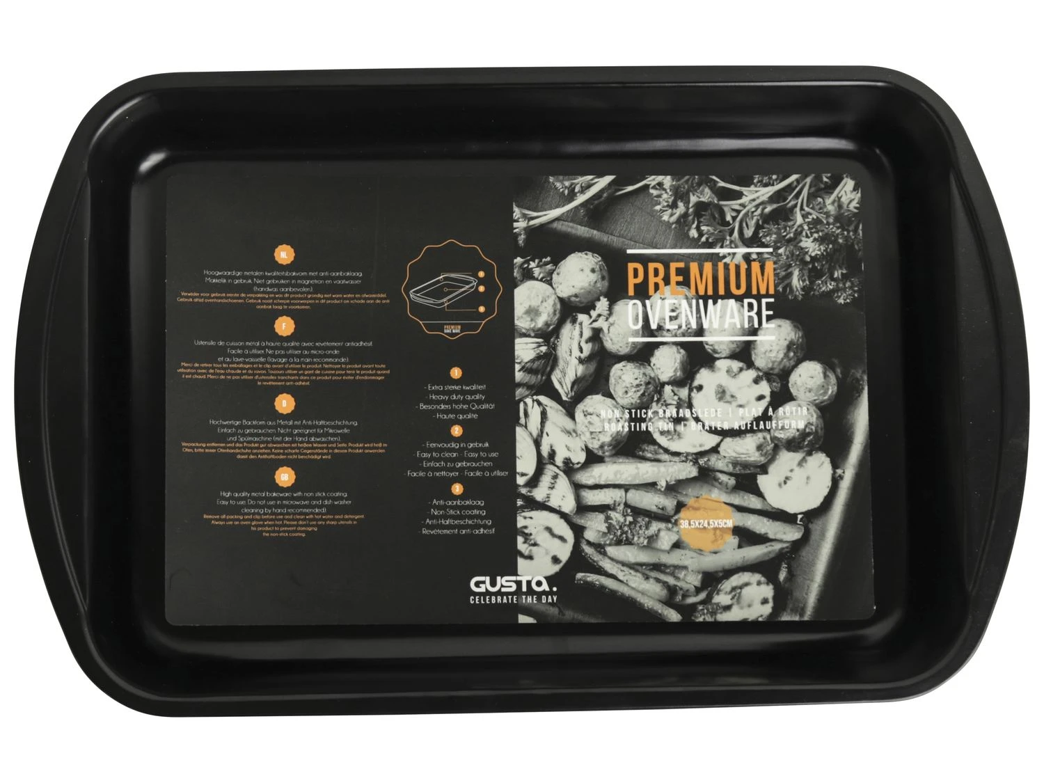 Gusta Braadslede 38 X 24 Cm Metaal 4 Gusta Braadslede 38 X 24 Cm Metaal - Afbeelding 2