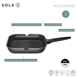 Sola Fair Cooking Grillpan 28 Cm -Winkel Voor Keukenapparatuur 101 9171 4 1