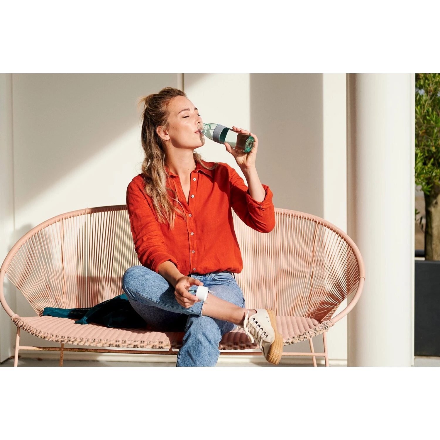 Mepal Ellipse Waterfles 0,7 L Nordic Denim 4 Mepal Ellipse Waterfles 0,7 L Nordic Denim - Afbeelding 2